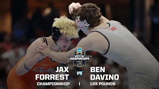 Jax Forrest vs Ben Davino 2026 NCAA wrestling championship 133 pounds