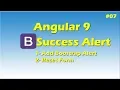 Angular 9 Projects Restaurants Application in angular Bootstrap success alert in angular