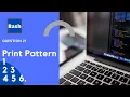Print Pattern in shell script Bash Scripting Shell Scripting By Designer Code
