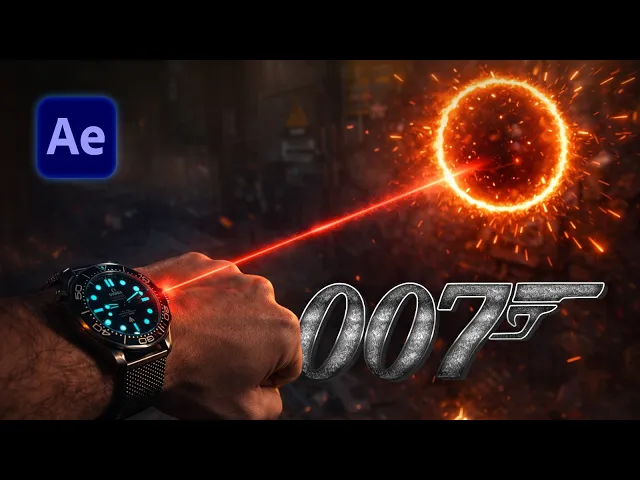 Video: James Bond Laser Watch Effect - Full After Effects Tutorial