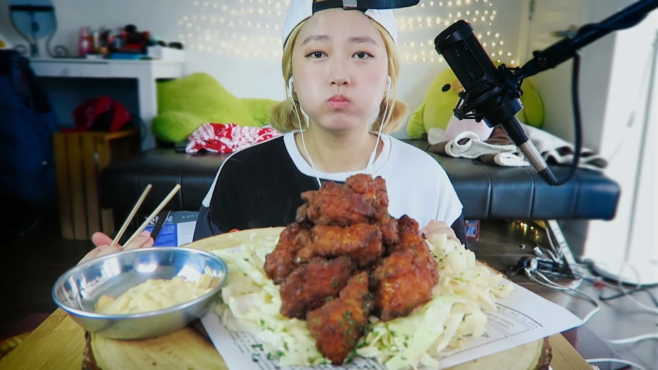 BigMac Sauce Ep#3 (asmr)   DEEP FRIED CHICKEN BREAST(Karaage) Eating Sounds