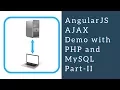 AngularJS Ajax demo with http service in XAMPP part II