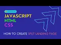 How to Create a Stunning Split Landing Page with HTML CSS and JavaScript Step-by-Step Tutorial