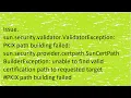 PKIX PATH Building Failed-SunCertPath Builder Exception Failed-Creating oracle Accounting
