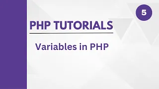 Variables in PHP PHP Tutorial