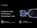 cuTile jl for High-Performance Computing in Julia