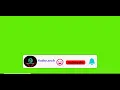 Make Animated green screen Subscribe button using HTML CSS and JS animation Subscribe button