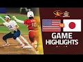HIGHLIGHTS | 🇺🇸 USA vs 🇯🇵 Japan | WBSC U-18 Women's Softball World Cup Finals 2025