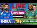 Lagu Ind vs Sa 3rd ODI 1st Innings | India vs South Africa Live Cricket Score \u0026 Fan Commentary