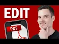 How to Edit PDF File in Mobile FREE and Easy
