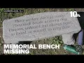 Community searches for bench placed in memory of teen that died in crash