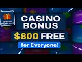 How to Get 800 No Deposit Casino Bonus Free Spins Promo Code Welcome Bonus 2025