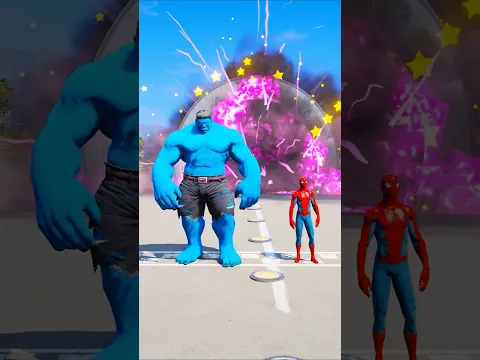 SPIDER-MAN VS MINI BABY HULK  SUPERHEROES BATTLE #gta5 #shorts #spiderman #hulk