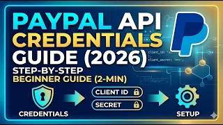 PayPal API Credentials Guide 2026 Step by Step Beginner Guide 2 Min