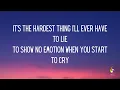 98º - The Hardest Thing (Lyrics)