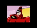 Adam west puts on the crimson chin suit