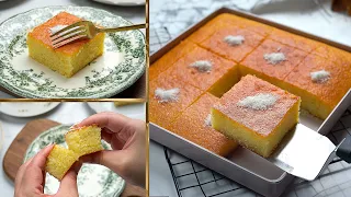 كيكة الرواني الاصلية هشة ومرتفعة وبتدوووب دوبااااان كيكة البسبوسة 