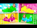 Download Lagu Secret Room Under the Bed Four Colors Challenge | Prank Wars by Funny Funny