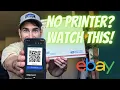 How to Ship on Ebay Without Printing a Label Shipping without a Printer from Your Phone QR Code