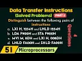 Data Transfer Instructions in 8085 Microprocessor Solved Problems - Part 1