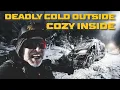 Download Lagu Gezellig winterleven in een camper binnen - IJskoude temperaturen buiten - Sneeuwkamperen voorbij...
