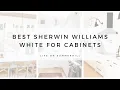 BEST SHERWIN WILLIAMS WHITE FOR CABINETS