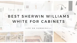 BEST SHERWIN WILLIAMS WHITE FOR CABINETS