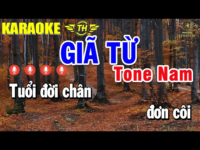 Giã Từ Karaoke Tone Nam ( Am ) Nhạc Sống Rumba | Trọng Hiếu