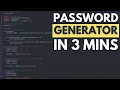 How To Make A Password Generator In 3 Minutes With Python