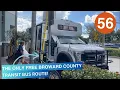 Riding Broward County Transit Bus 56 Welleby Plaza to Jacaranda Plaza Champion Defender Ford F-550