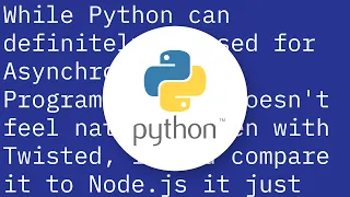 Do i need Node js in Python like I would with PHP