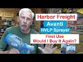 Harbor Freight Avanti Handheld HVLP Sprayer - First Time User