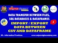 Pandas Tutorial Import Export DATAFRAME to CSV csv to data frame to - csv