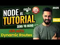 Node JS Tutorial in Hindi API Example with Dynamic Routes