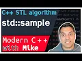 C STL algorithm - sample algorithm Modern Cpp Series Ep 156
