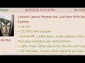 Lesbian Realizes Why Men Rather Die Than Deal With Women II 4chan Storytime