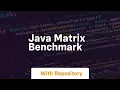 java matrix benchmark