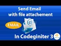 Send email in CodeIgniter 3 with attachment