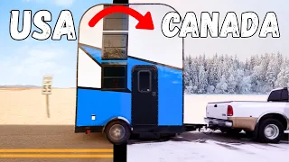 I drove my TRIPLE DECKER camper to Canada...