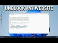 How To Unblock Blocked Website in Any Windows - Easy Fix