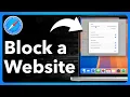 How To Block Websites On Mac