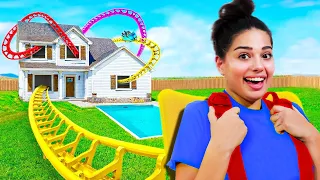 بنيت اكبر مدينة ملاهي داخل البيت !!