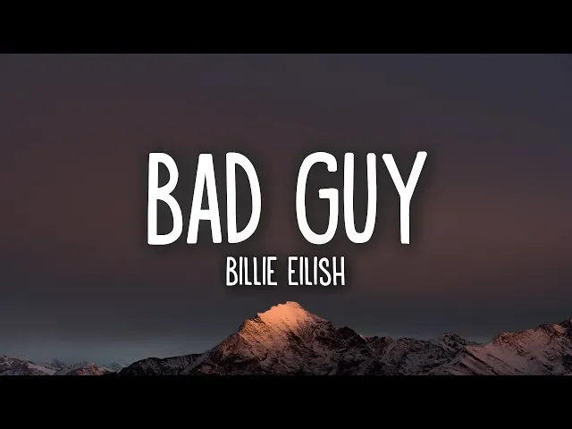 Download MP3 Billie Eilish - bad guy (Lyrics)