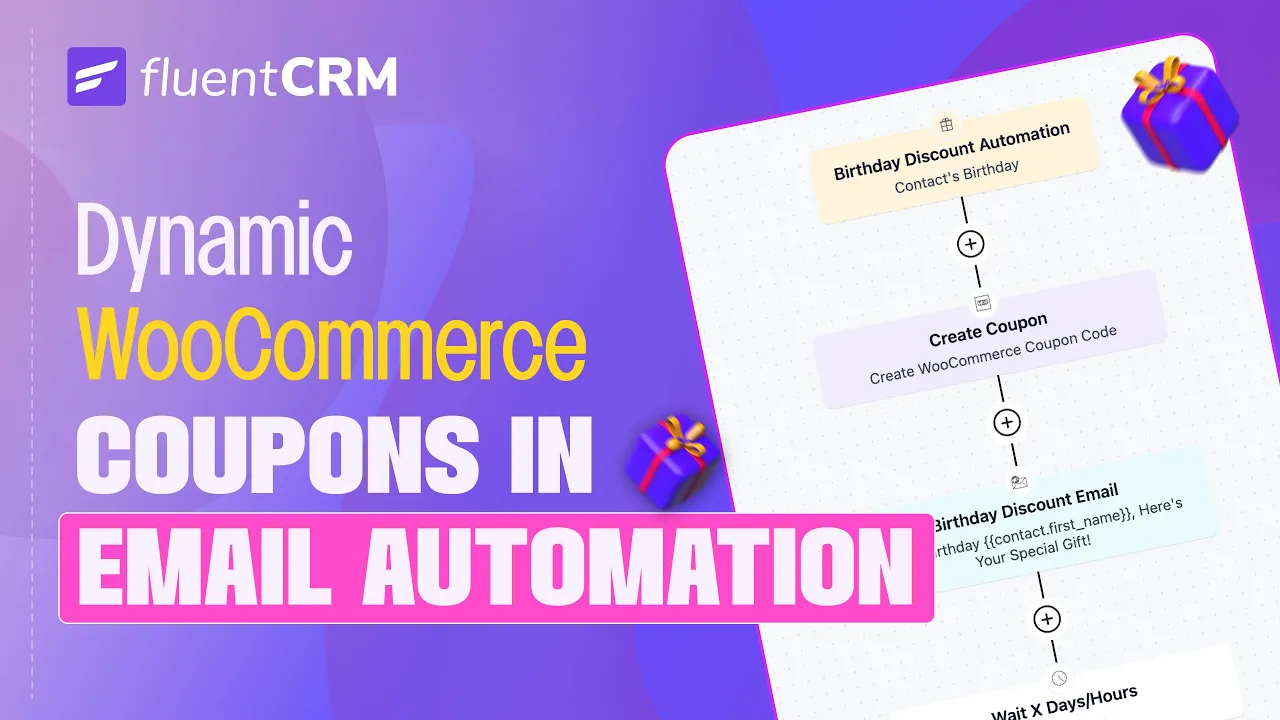 How to Offer Dynamic WooCommerce COUPONS in Your Emails: Generate More Sales with FluentCRM