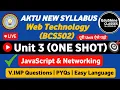 Web Technology Unit 3 One shot BCS502 JavaScript Networking Web Technology Unit 3 One shot BCS502