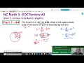 NC Math 3 - EOC Review 2 Part 1