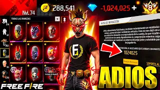 COMPRE UNA CUENTA CON MAS DE "1 MILLON" DE DIAMANTES EN ROJO EN FREE FIRE