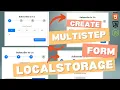 Creating a Multi-Step Form with HTML CSS JavaScript Part 2 Step-by-Step Guide Tutorial