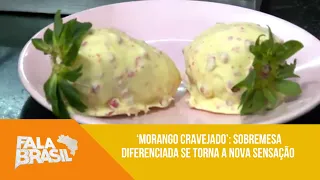 ‘Morango cravejado’: sobremesa diferenciada se torna a nova sensação das redes sociais