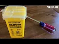Sharps Container accidentally closed